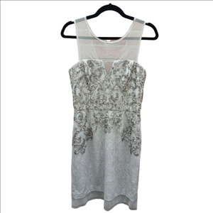 Size 2 Grey/Silver Lace Dress w/Sequin. RS 59